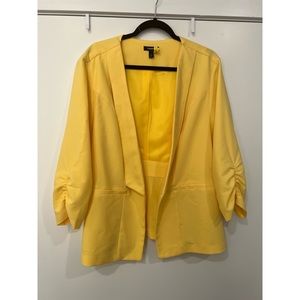 Torrid Yellow Blazer Sz 3